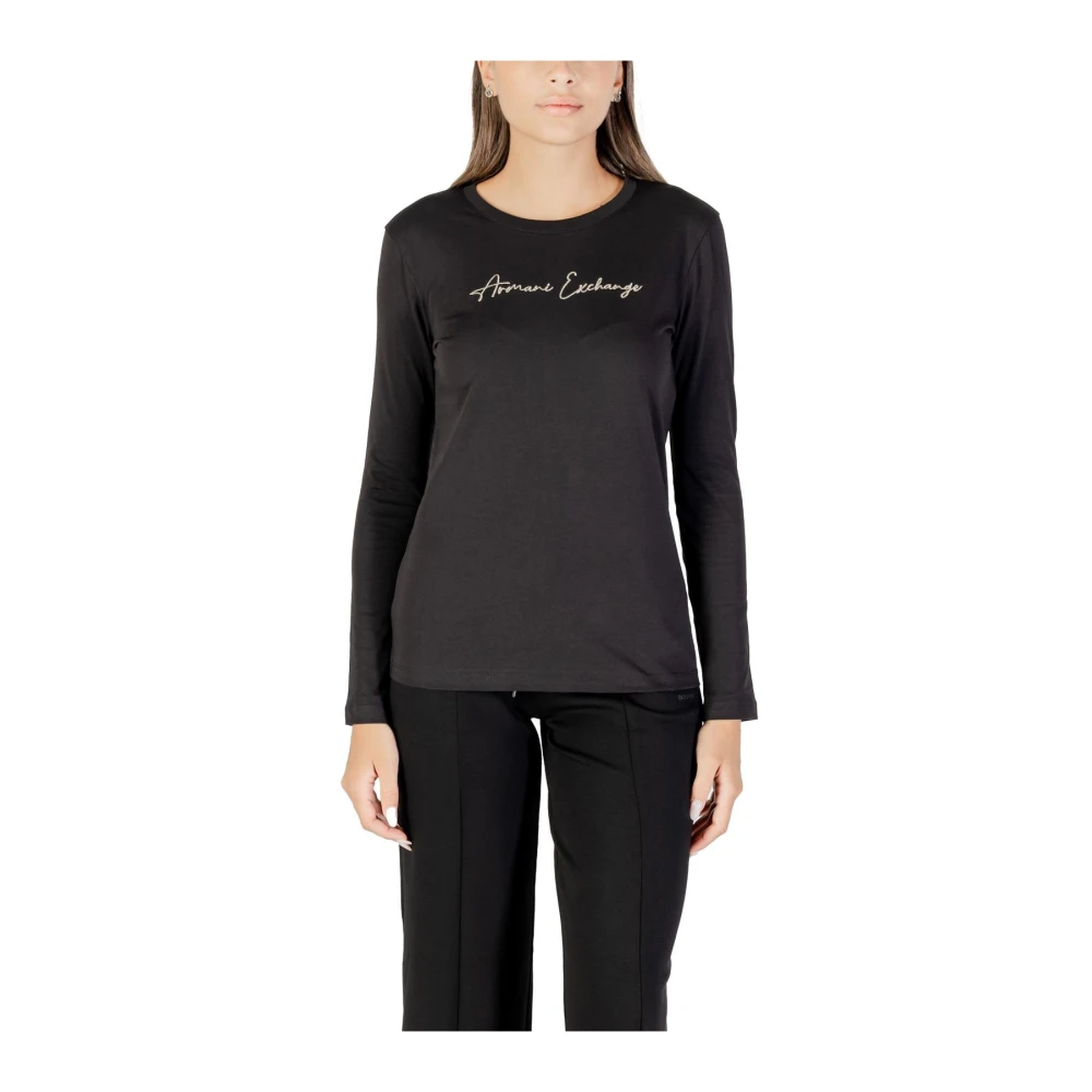 Armani Exchange Damen Schwarz Oberteile, K, Lgröße: