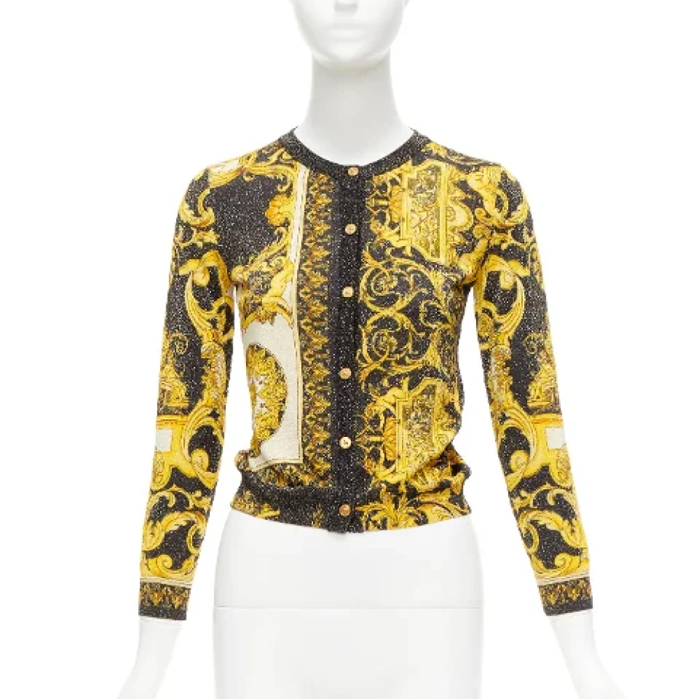 Versace Pre-owned Fabric tops Yellow Dames