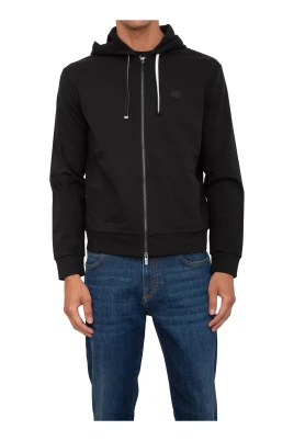 Svart Sweatshirt med Modern Stil
