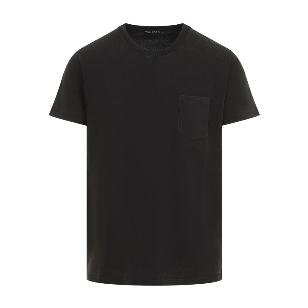 Tom Ford Men's Black T-Shirts, 3XL, Cold Dye Cotton Crew Neck