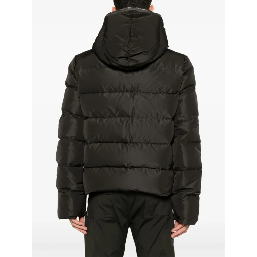 Rick Owens Grijze Donzen Jas met Capuchon Gray Heren