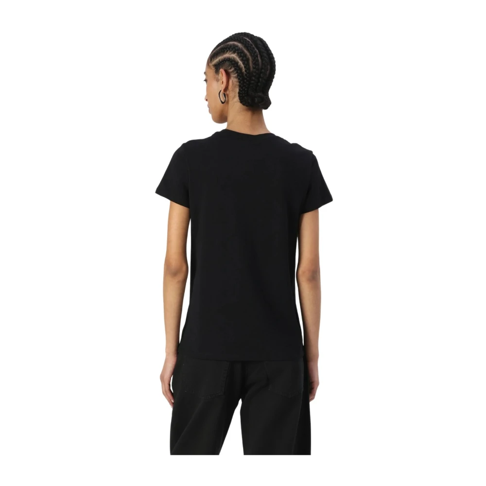 Liu Jo Bloemenprint T-shirt Korte Mouw Black Dames