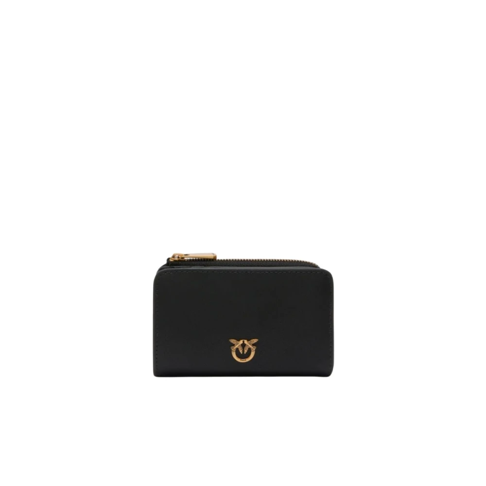 Pinko , Wallets & Cardholders, Female, Black, One Size, Multifunction Rectangular Wallet