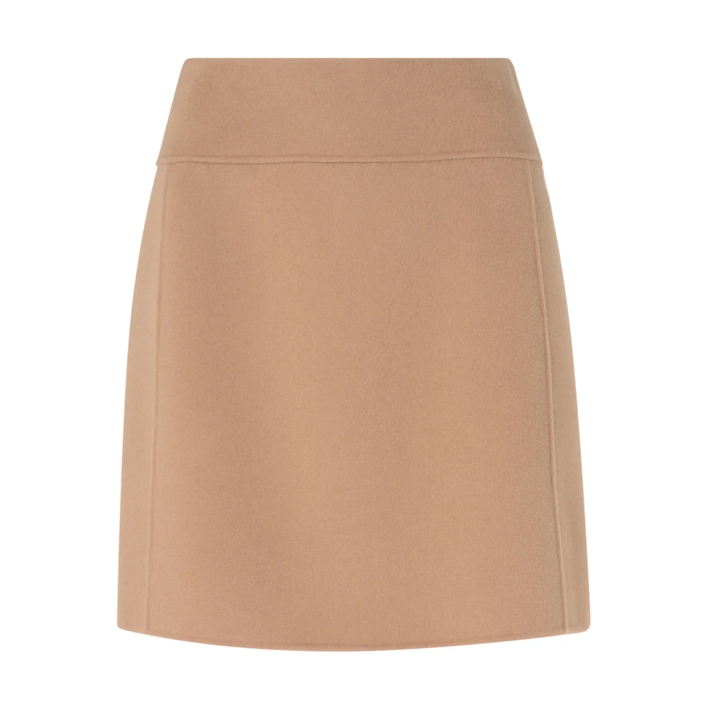 Max Mara Ecru Geplooide Rok Brown Dames