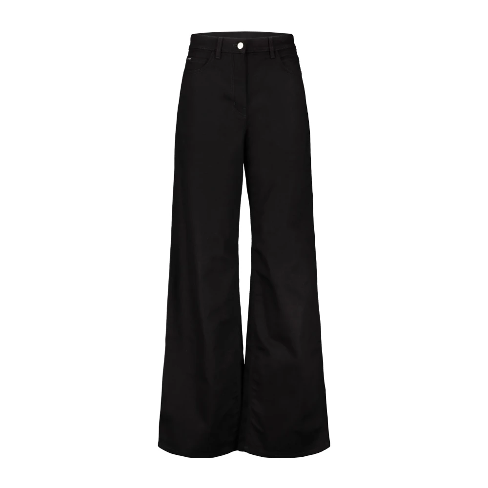 Courrèges Women's Black Baggy Trousers Hammer Denim - Wide Jeans - W26 - Jeans