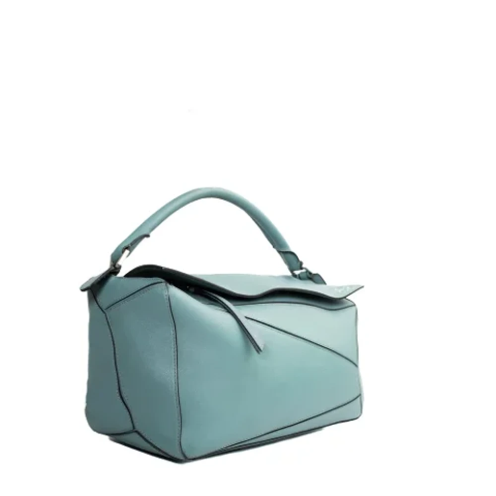 Loewe Pre-owned Leather handbags Blue Dames