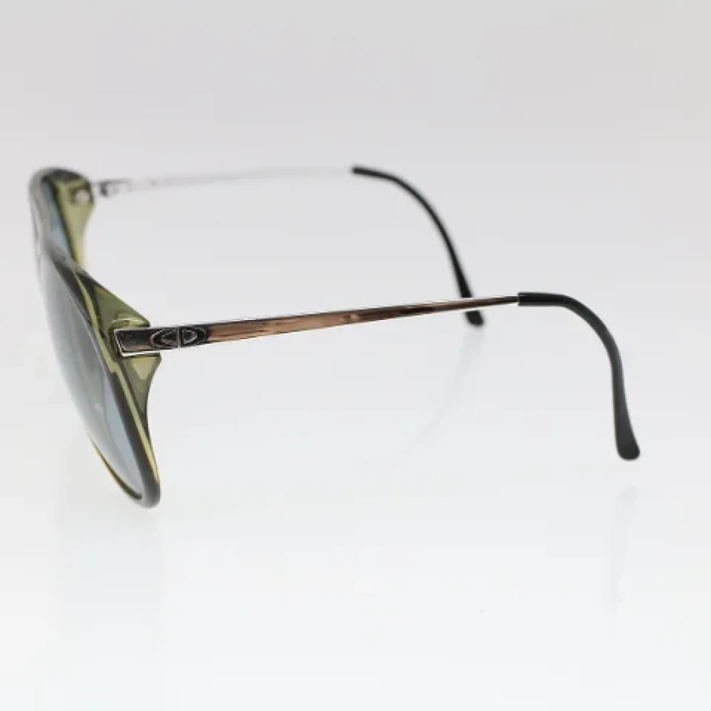 Dior Vintage Pre-owned Plastic sunglasses Green Dames