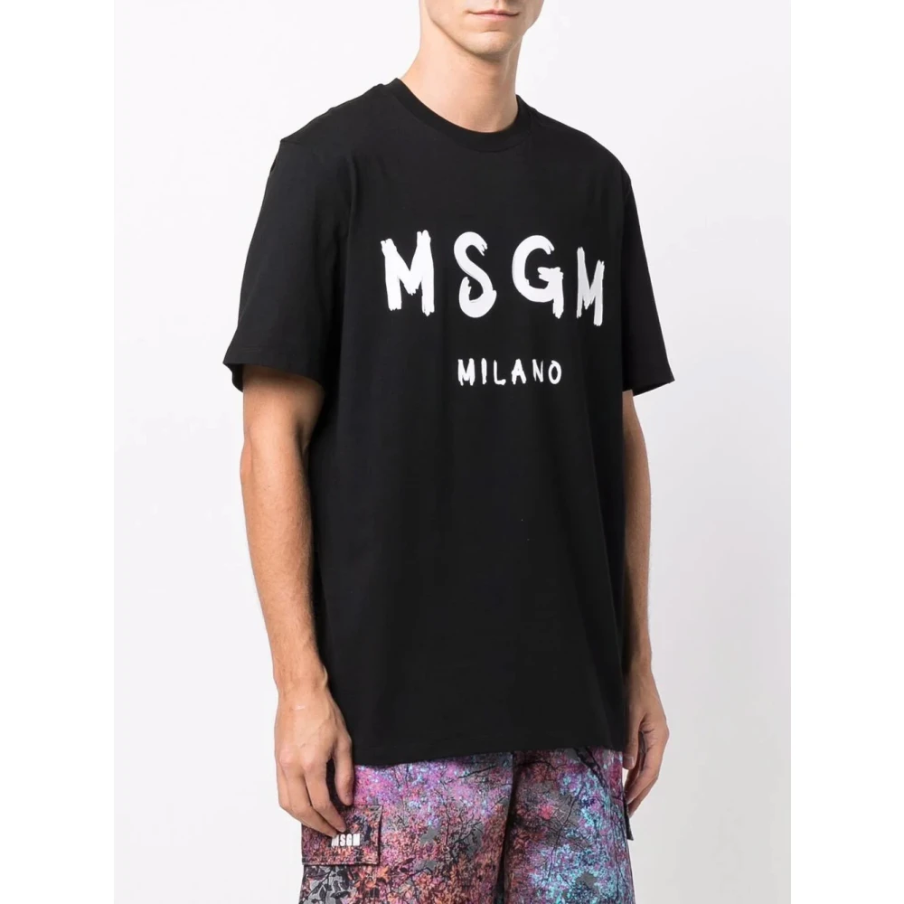 Msgm T-Shirts Black Heren