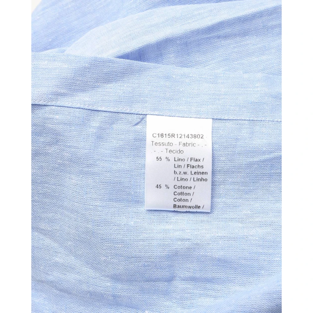 Daniele Alessandrini Koreaanse Stijl Shirt Blue Heren