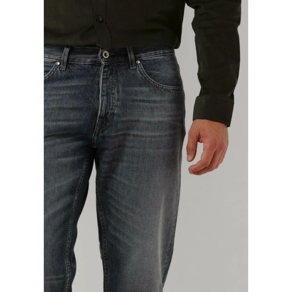 Tiger Of Sweden Straight Leg Jeans in Donkergrijs Gray Heren