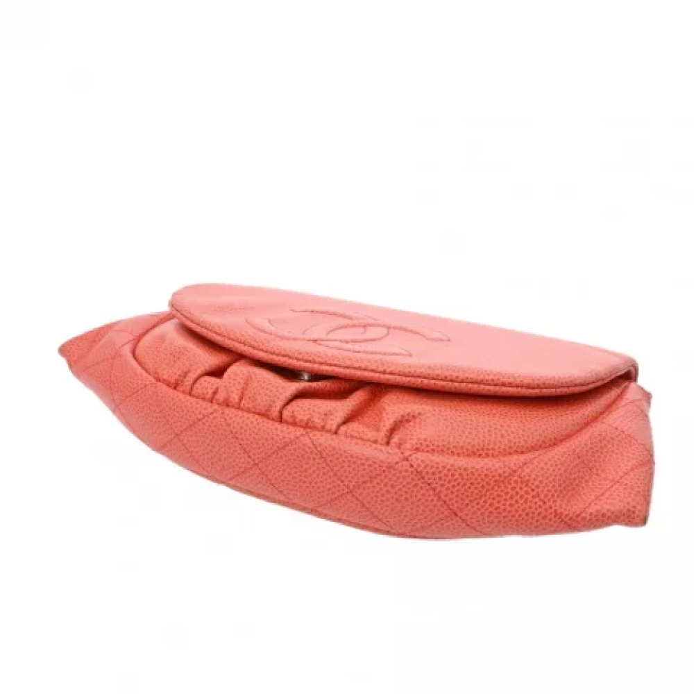 Chanel Vintage Pre-owned Leather chanel-bags Orange Dames