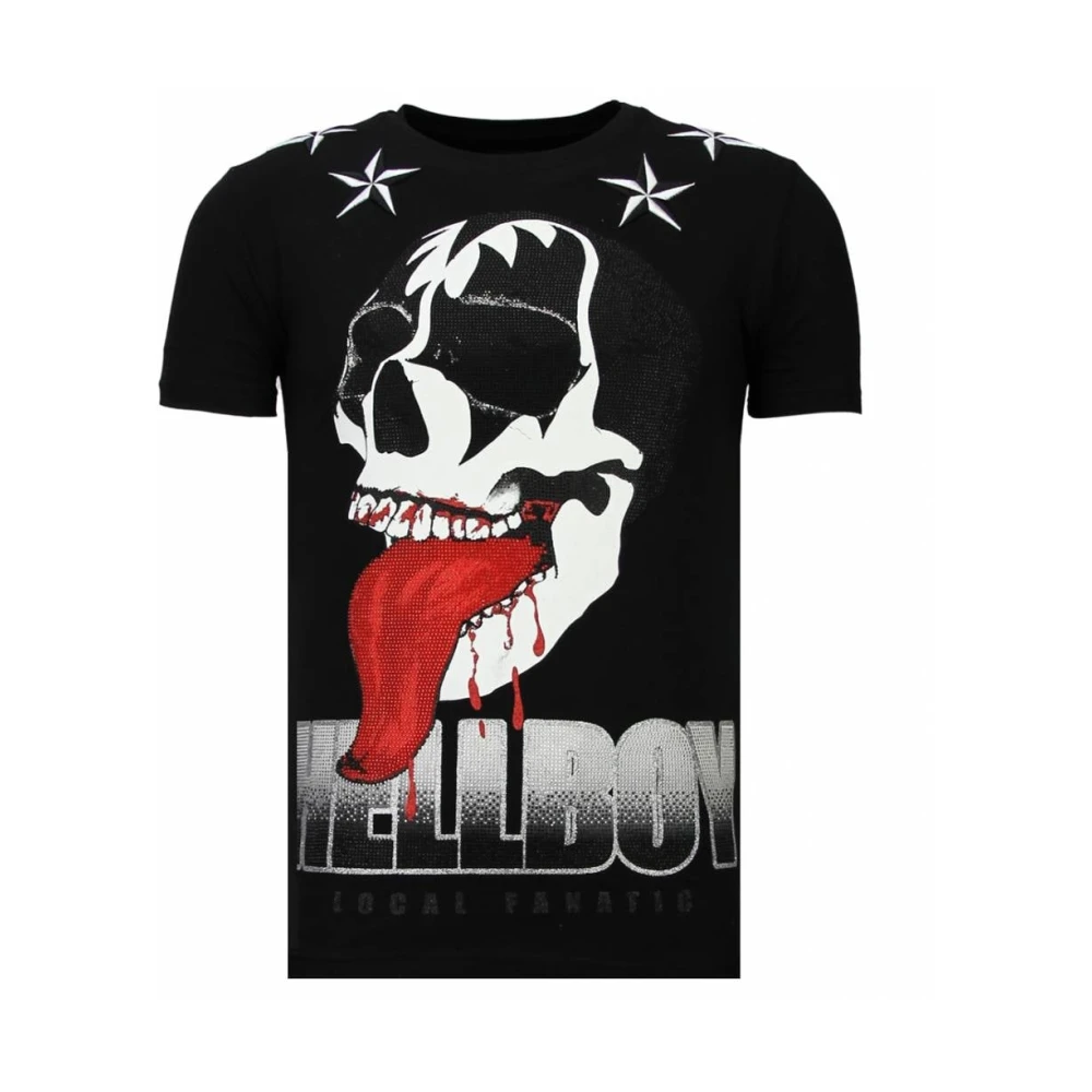 Hellboy Rhinestone - Herre T-Shirt - 13-6226Z