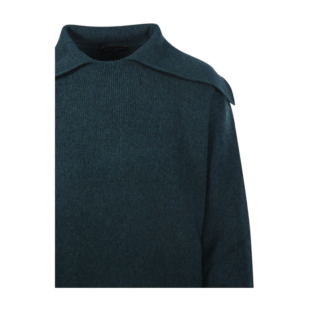 Roberto Collina Groene Polo Sweater Green Dames