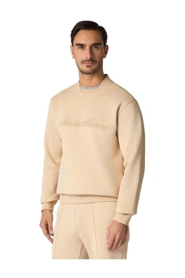 Cotton Crewneck Logo Sweater