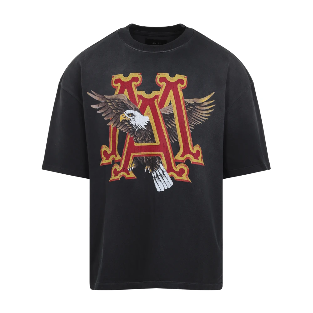 Amiri Vintage Eagle Oversized Tee Black Heren