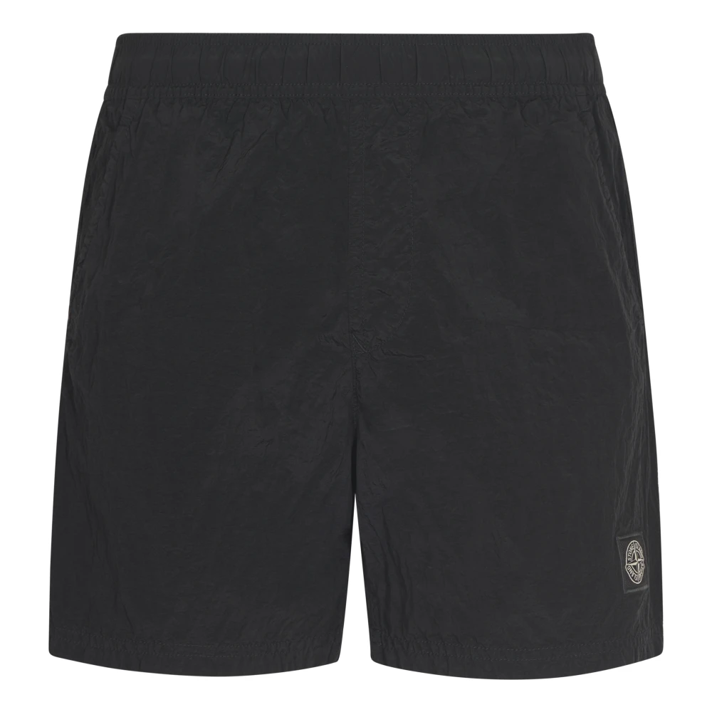 Stone Island Nero Zwemkleding Ss25 Black Heren