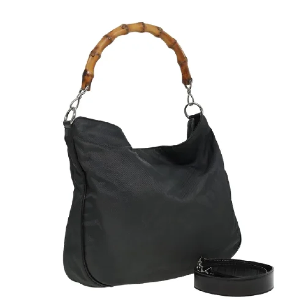 Gucci Vintage Pre-owned Nylon gucci-bags Gray Dames