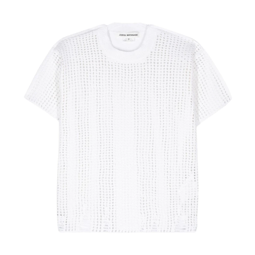 Junya Watanabe White T-Shirts, Female, S, Panelled Design T-Shirts And Polos