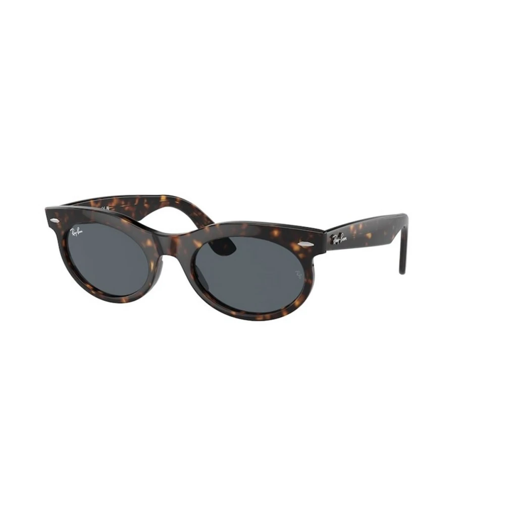 Ray-Ban Brown Sunglasses, Unisex, 50 Mm, Oval Sunglasses Blue Lenses Carey Frame