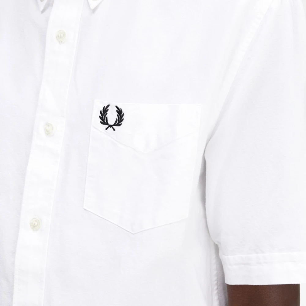 Fred Perry Oxford Overhemd voor Mannen White Heren