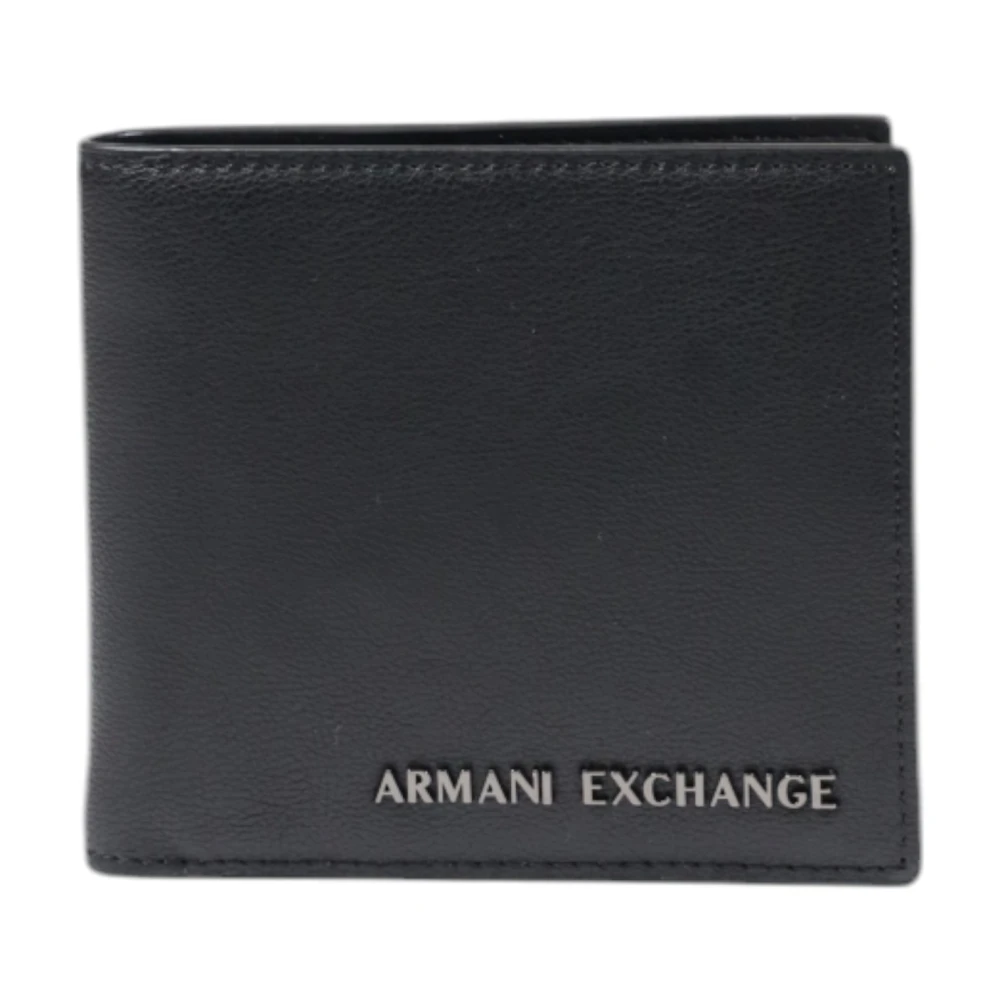 Armani Exchange Polyester Portemonnee Collectie Zonder Heren Portemonnee Black Heren