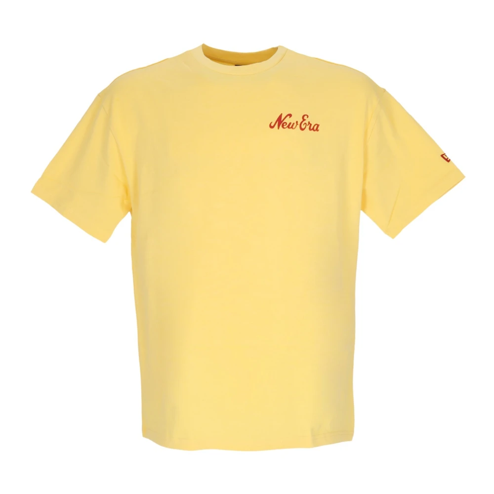 New era Half Time Tee Streetwear Geel Rood Yellow Heren
