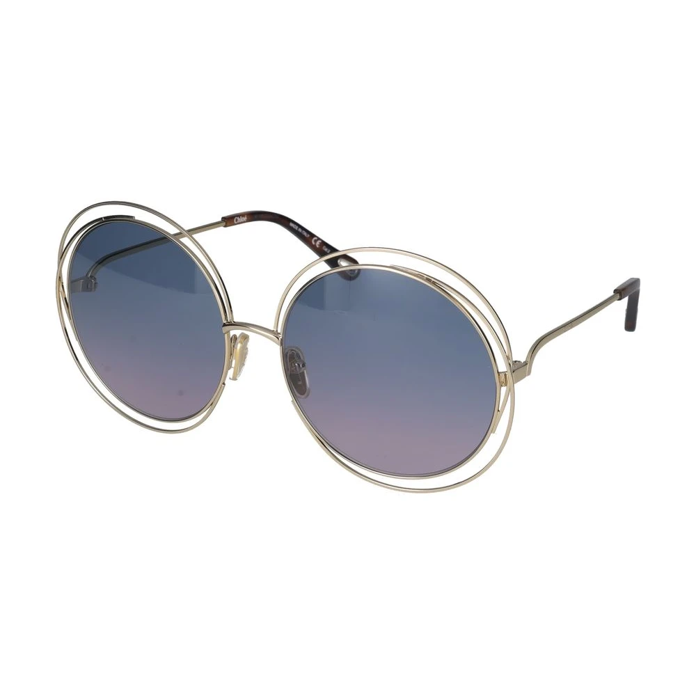 Chloé Women's Gold/Blue Fashion Sunglasses