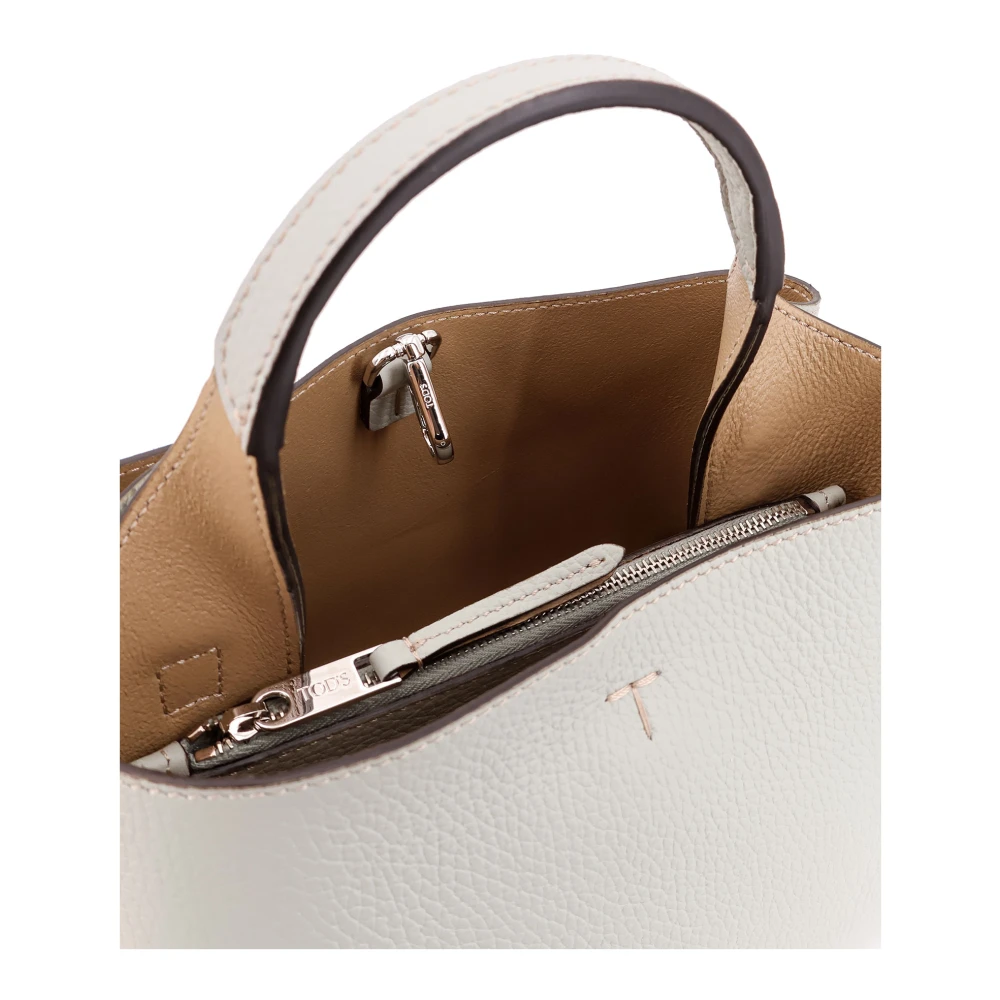TOD'S Leren Microtas met Tijdloze Charme Gray Dames