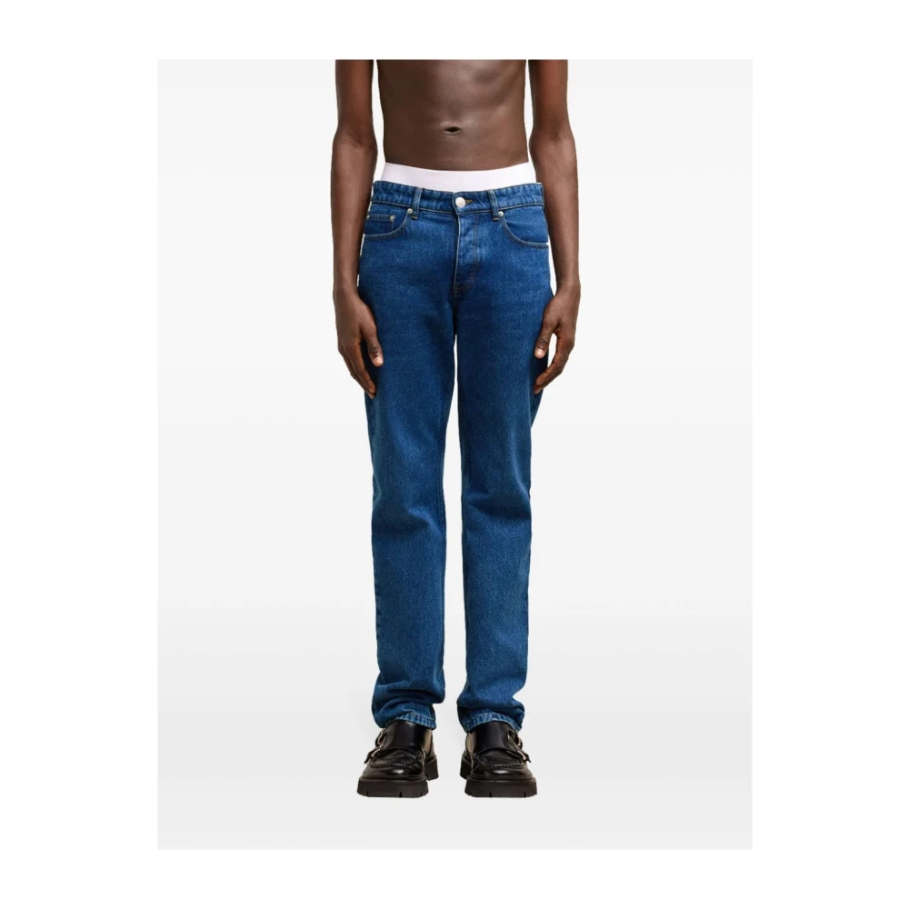 Ami Paris Straight-Fit Denim Jeans Blue Heren