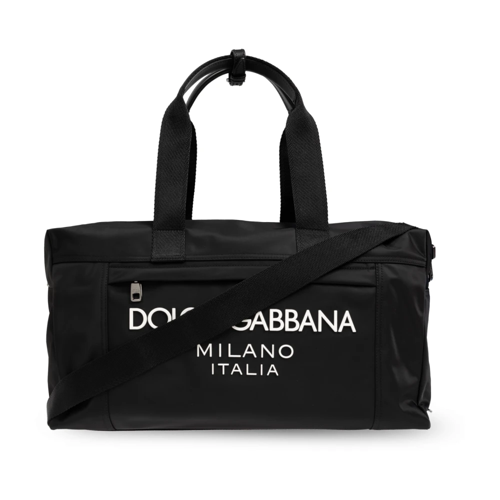 Dolce & Gabbana Men's Black Weekend Bags, One Size, Carry-On Bag