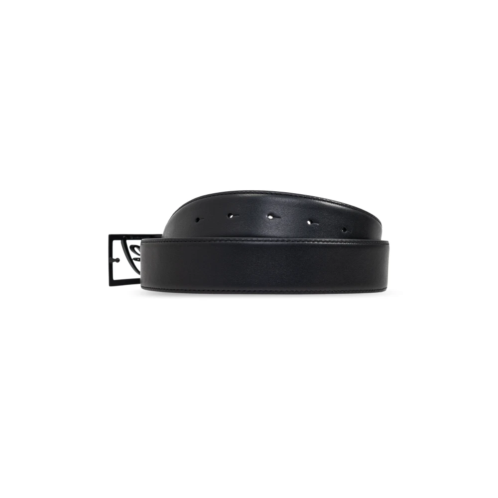 Brioni Riem met logo Black Heren