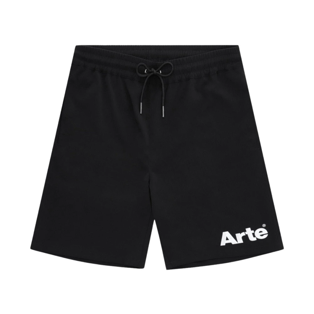 Arte Antwerp Samuel Logo Shorts Black Heren