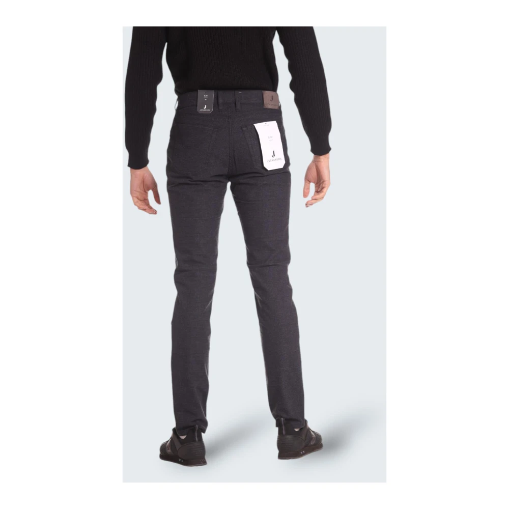 Jeckerson Slim Fit Blauwe Broek John001 Gray Heren