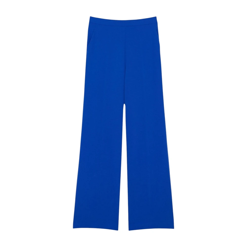 Patrizia Pepe Women's Blue Pantalone - Wide Trousers - M - Trousers