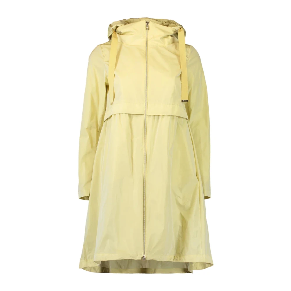 Herno Parka met ritssluiting en capuchon Yellow Dames