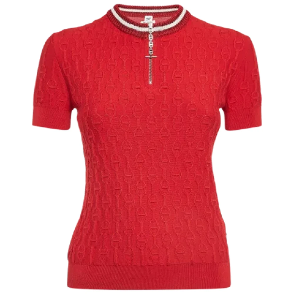 Hermès Vintage Pre-owned Knit tops Red Dames