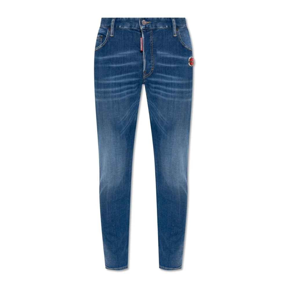Dsquared2 Blauwe Jeans met 98% Katoen Blue Heren