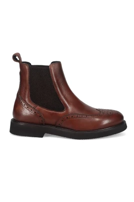Bruna ankelboots för vinterstil