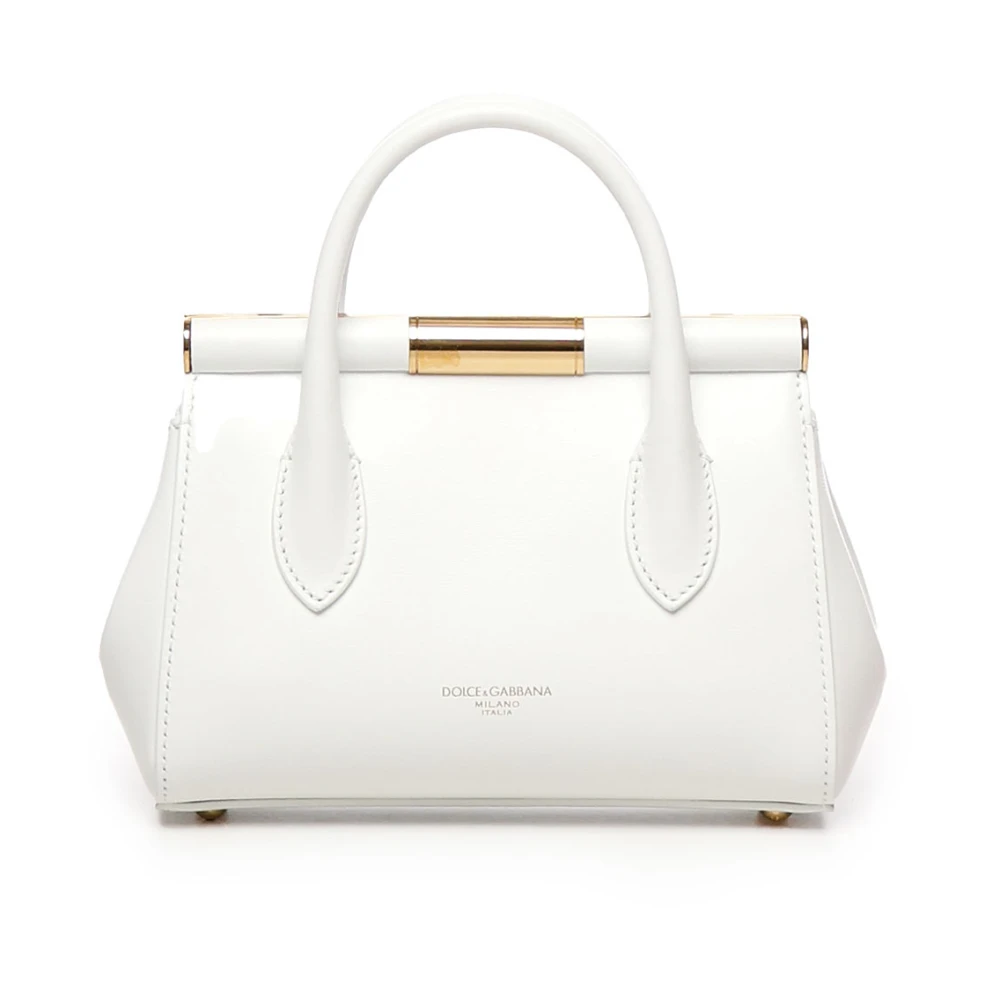 Dolce & Gabbana Witte Marlene Leren Tas White Dames