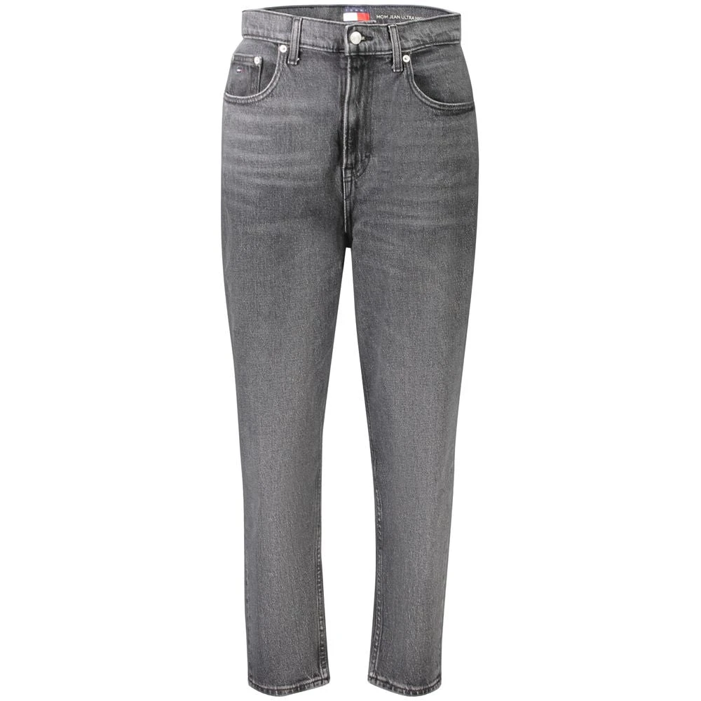 Tommy Hilfiger Women's Black Ultra High Tapered Mom Jeans