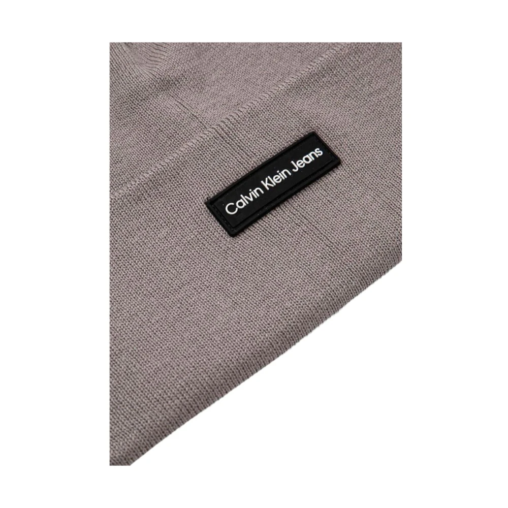 Calvin Klein Grijze Hoeden en Mutsen Herfst Winter Collectie Gray Heren