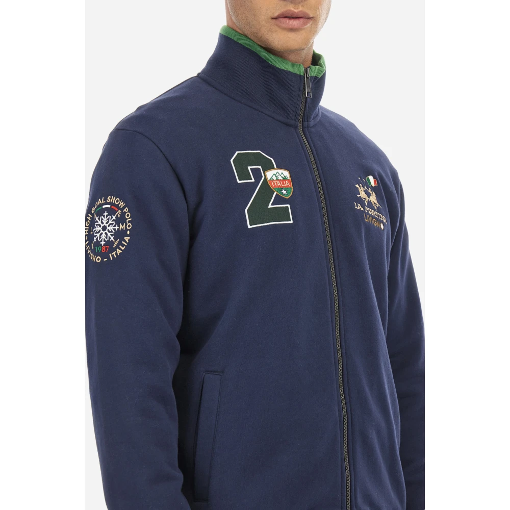 LA MARTINA Blauwe Sweaters voor Mannen Blue Heren