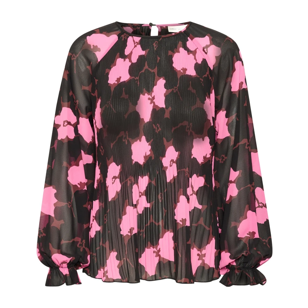 InWear Vrouwelijke Blouse met Cut Out Flower Multicolor Dames