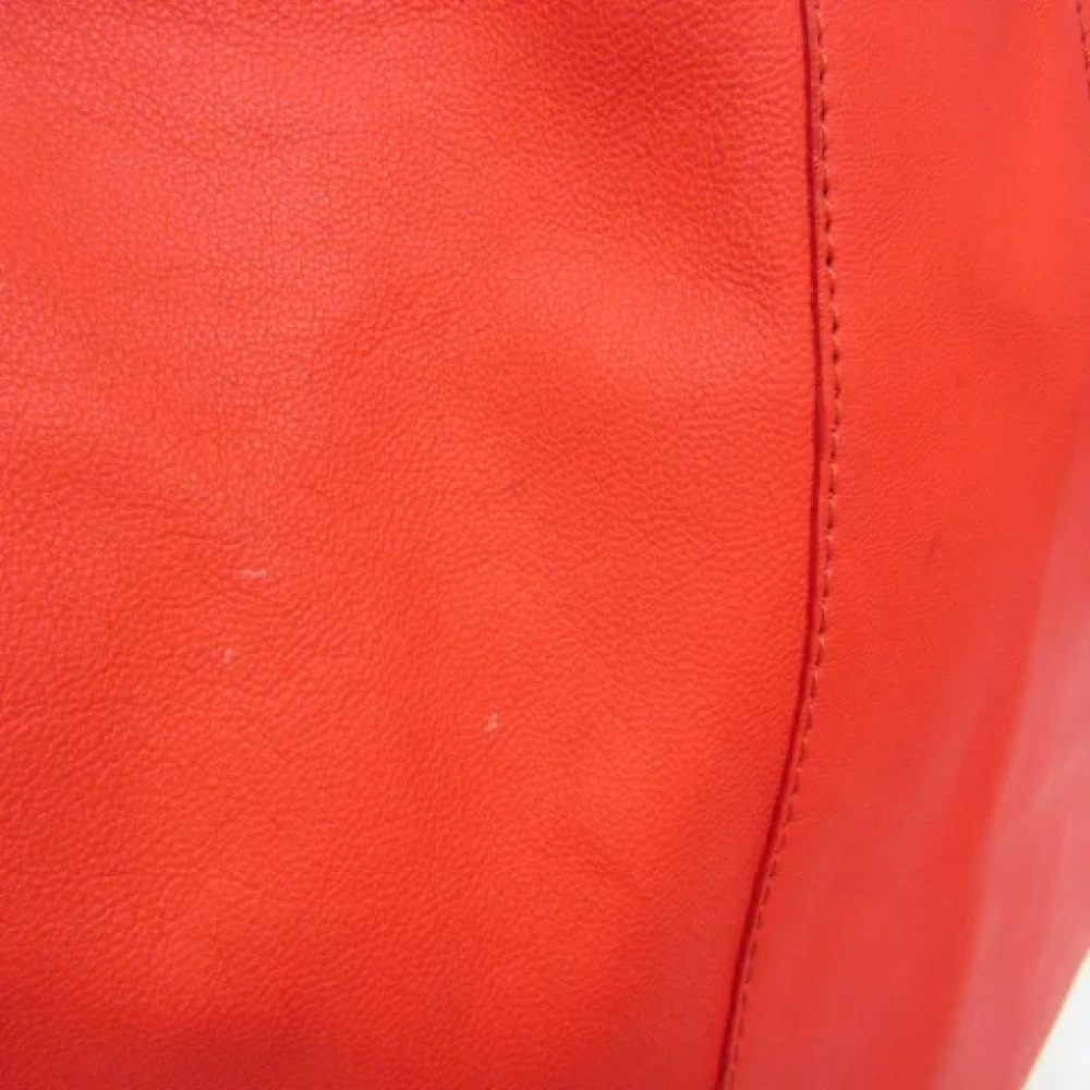 Celine Vintage Pre-owned Leather totes Orange Dames