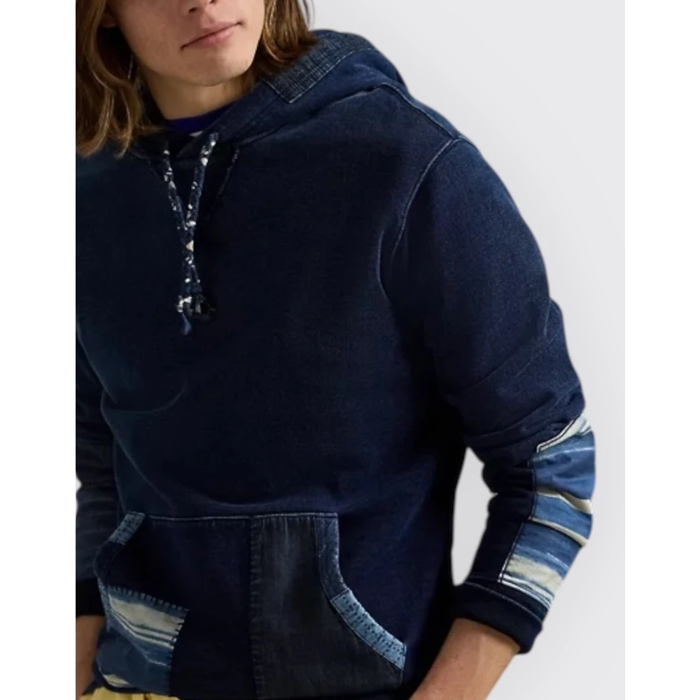 Polo Ralph Lauren Fleece Patch Sweatshirt Blue Heren