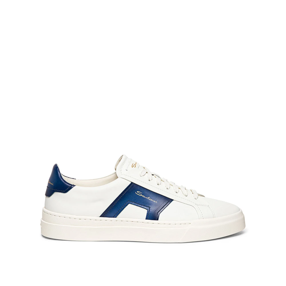 Santoni Snygga Sneakers för Män White, Herr