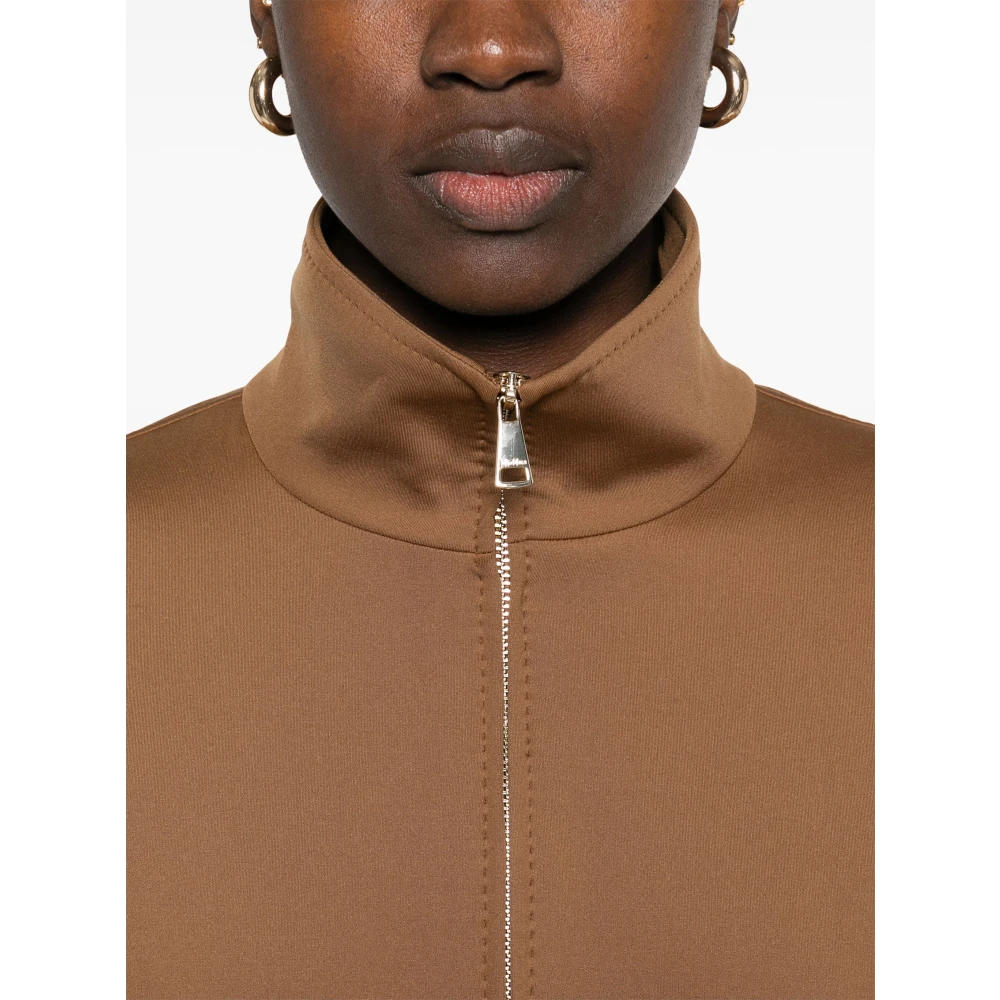 Max Mara Witte Plava Elegante Jurk White Dames