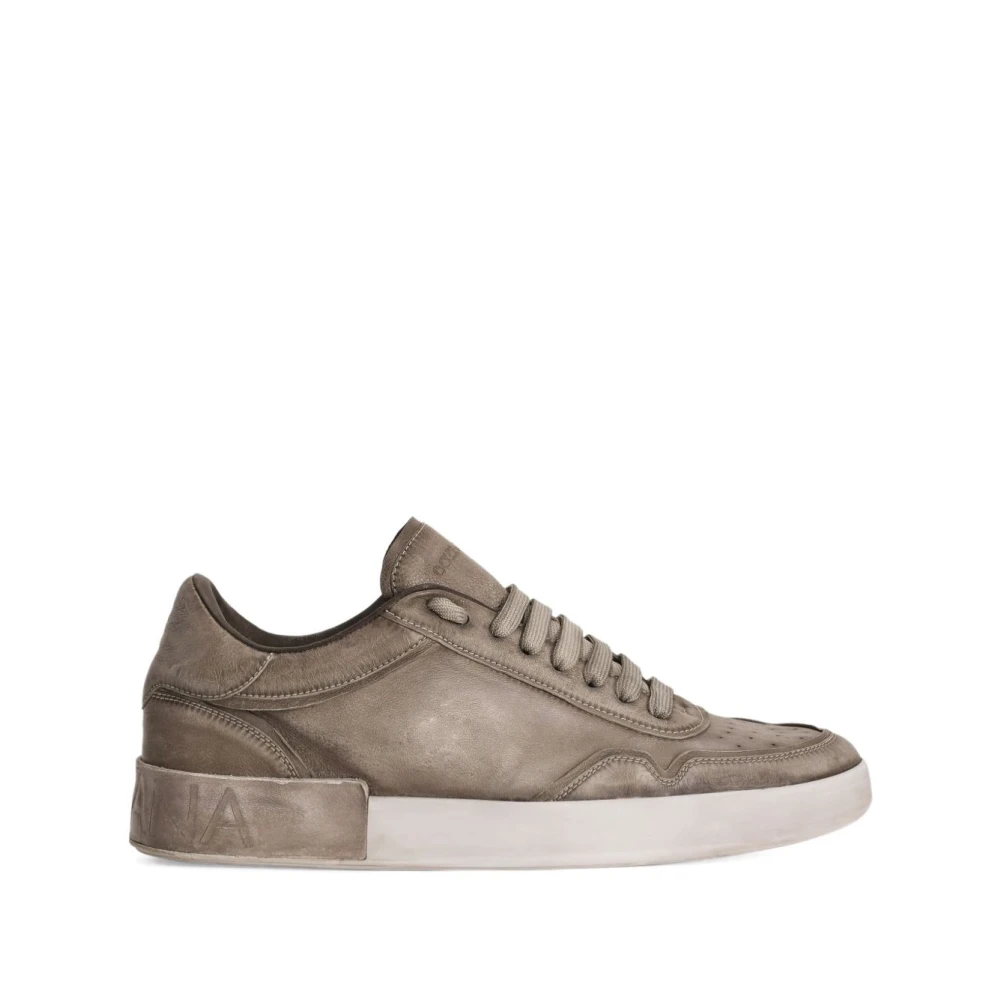 Dolce & Gabbana Men's Gray Sneakers, 8 Uk, Portofino Trainers