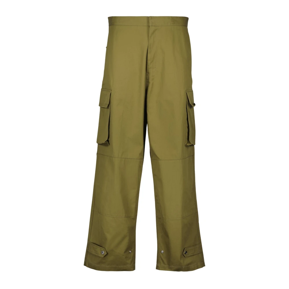 Ami Paris Men's Green Cargo Trousers Autumn-Winter Collection 2025