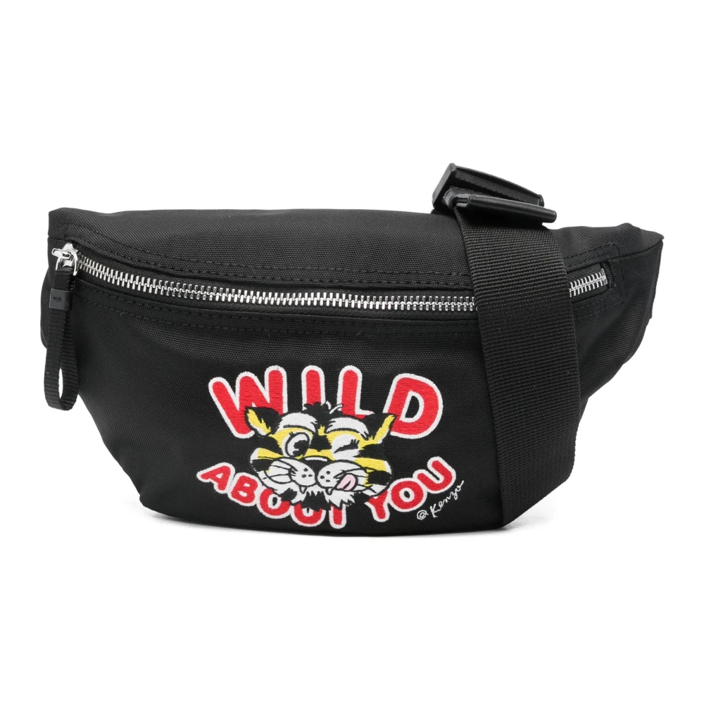 Kenzo Men's Black Wild Tiger Belt Bag